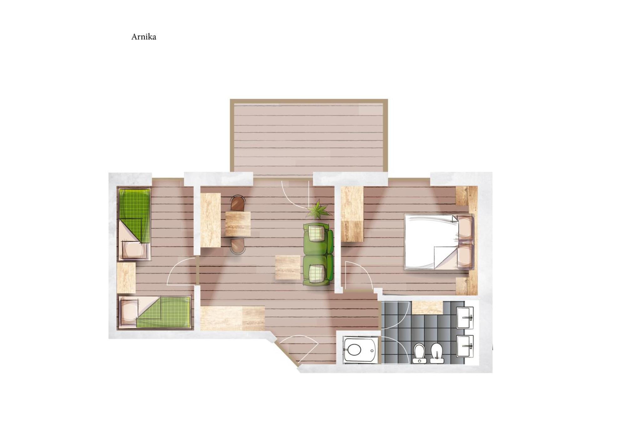 Familienhotel Huber 瓦勒斯 外观 照片